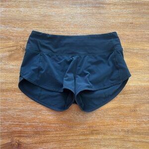 Women's Navy Lululemon Speed Up Gently Used Athletic Shorts